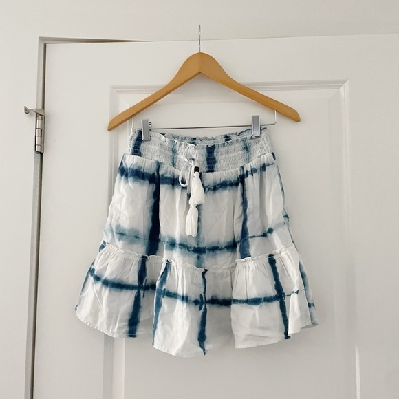 Anthropologie Pilcro Tie Dye Shibori Mini Skirt - Picture 2 of 7